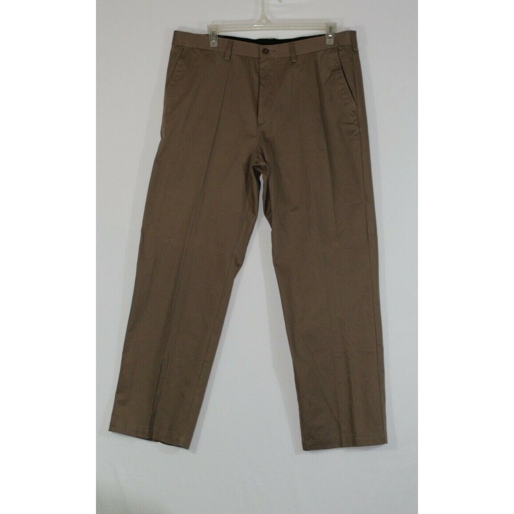 Croft & Barrow Classic Fit Flat Front Khaki casual Dress Pant Mens Size 40 x 32